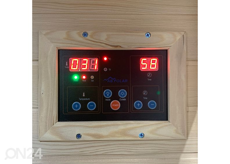 Infrapunasauna neljälle hengelle, valkoinen kuvasuurennos