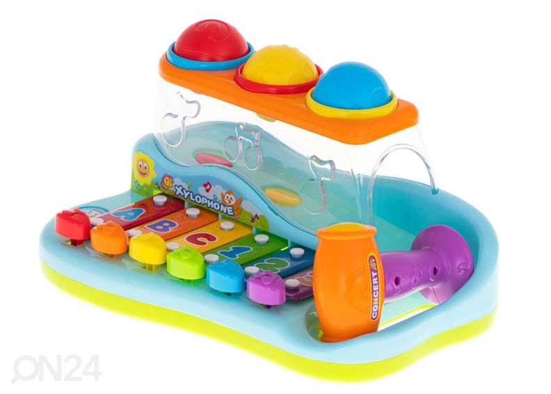 Interaktiivinen ksylofoni palloilla kuvasuurennos