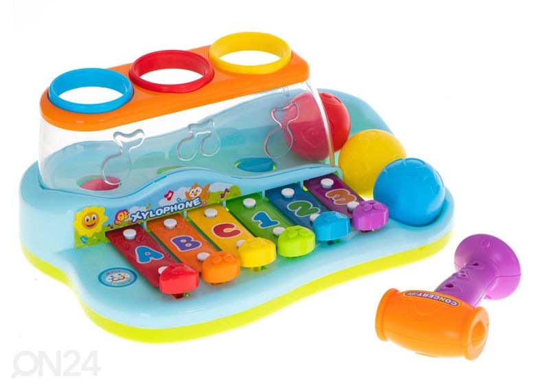 Interaktiivinen ksylofoni palloilla kuvasuurennos