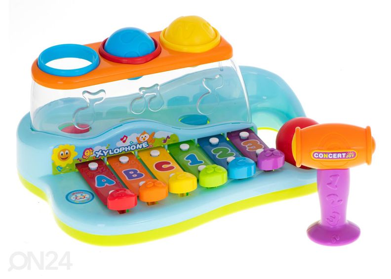 Interaktiivinen ksylofoni palloilla kuvasuurennos