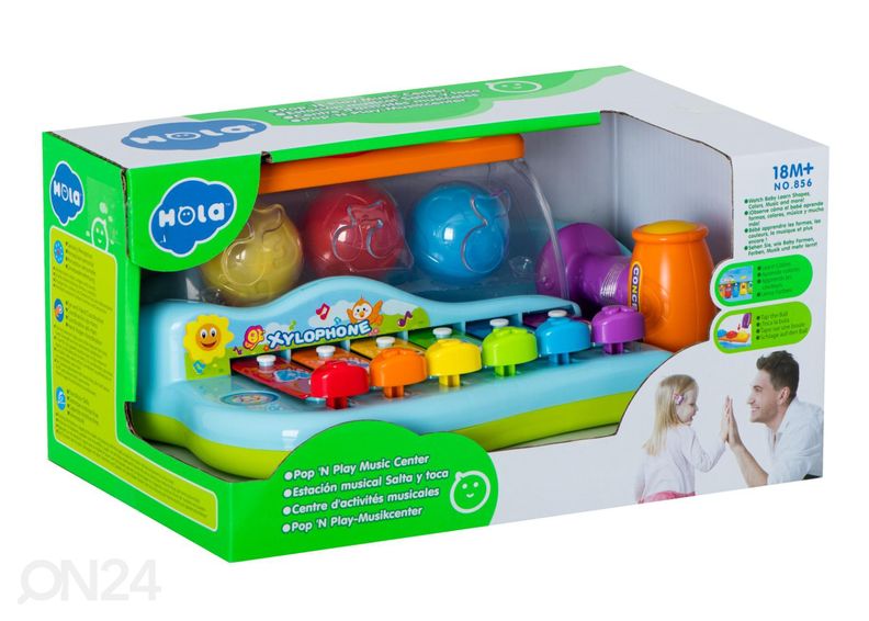 Interaktiivinen ksylofoni palloilla kuvasuurennos