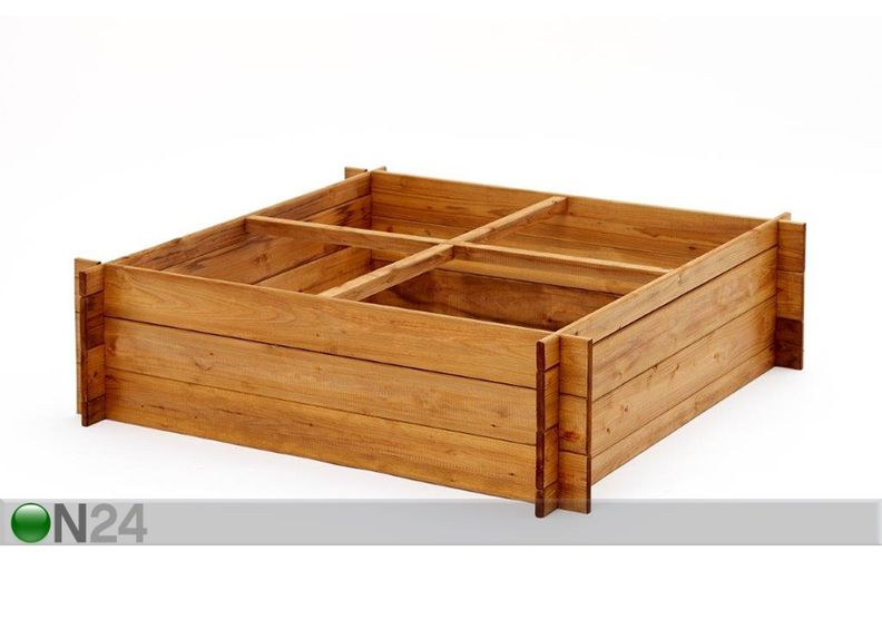 Istutuslaatikko 100x100 cm 4 lokeroa kuvasuurennos