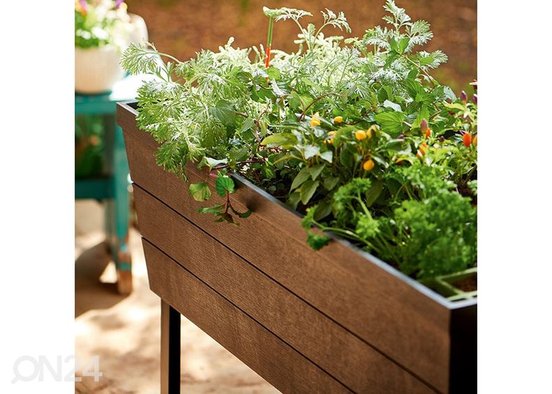 Istutuslaatikko Keter Urban Bloomer, ruskea, 82x37x78 cm kuvasuurennos