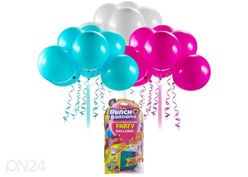 Itsesulkeutuvat ilmapallot Zuru 24 kpl kuvasuurennos