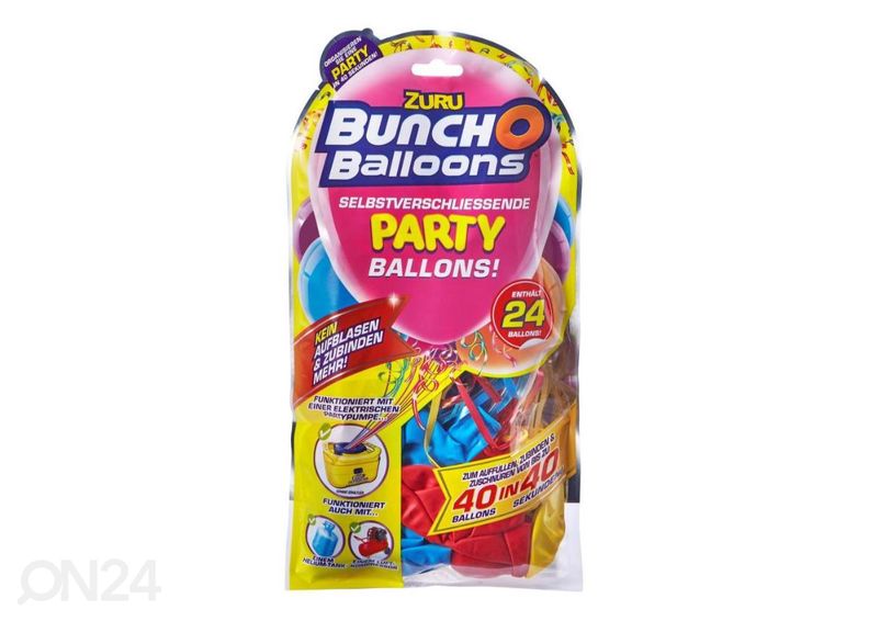 Itsesulkeutuvat ilmapallot Zuru 24 kpl kuvasuurennos