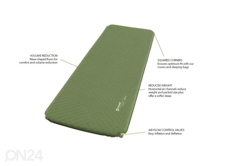 Itsetäyttyvä makuualusta Outwell Dreamcatcher Single 10 cm 195x63 cm kuvasuurennos