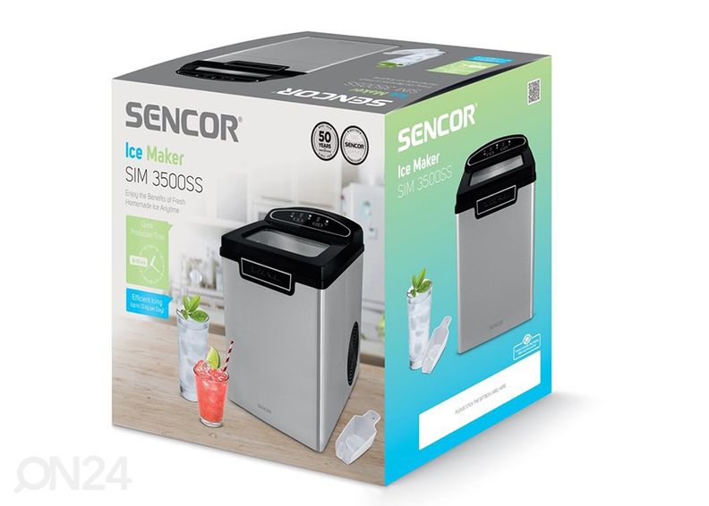 Jääpalakone Sencor SIM3500SS, hopea kuvasuurennos