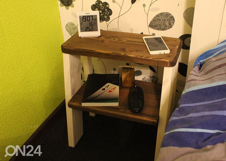 Jakkara /yöpöytä, mänty kuvasuurennos