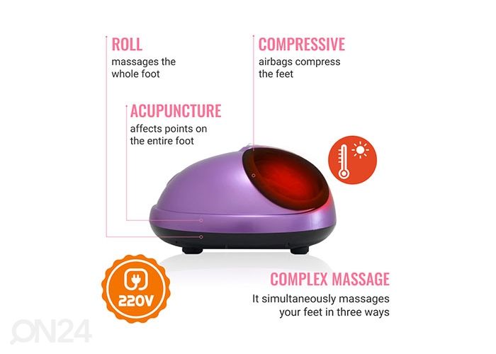 Jalkahierontalaite lämmittimellä GESS Boilder kuvasuurennos