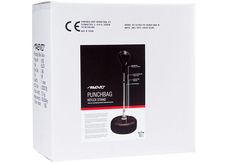 Jalustalla seisova nyrkkeilysäkki Avento kuvasuurennos