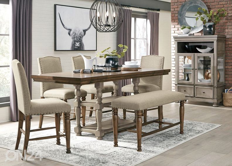 Jatkettava baaripöytä 158/219x92 cm kuvasuurennos