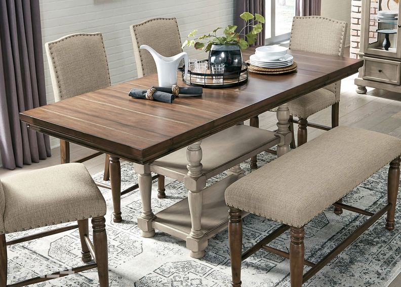 Jatkettava baaripöytä 158/219x92 cm kuvasuurennos