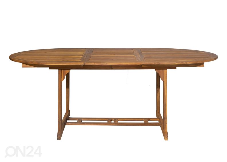 Jatkettava puutarhapöytä 100x150-200 cm, akaasia kuvasuurennos