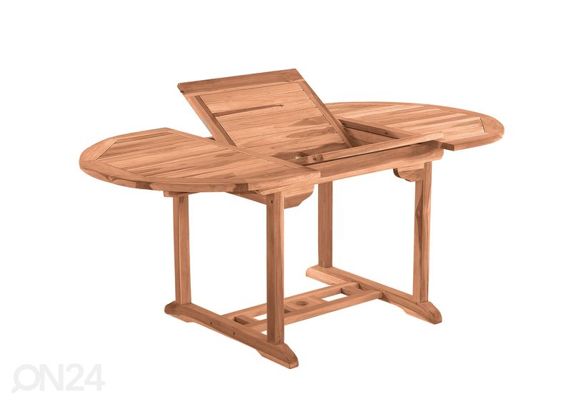 Jatkettava puutarhapöytä 120/170x120 cm kuvasuurennos