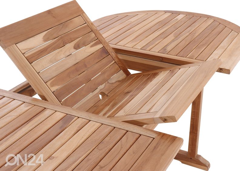 Jatkettava puutarhapöytä 180/240x100 cm kuvasuurennos