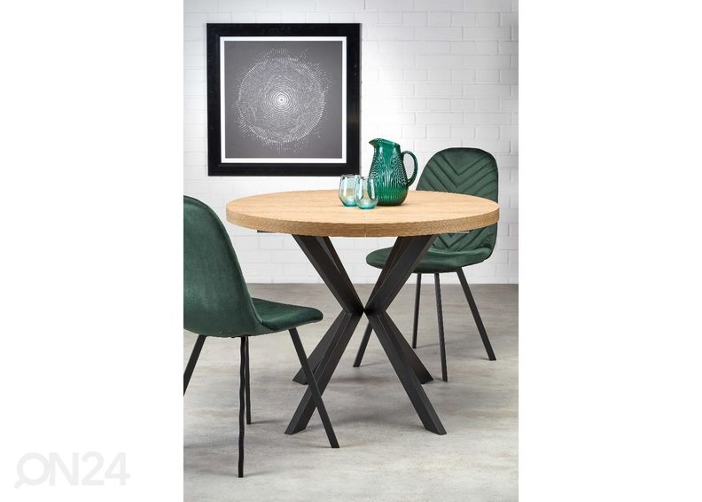 Jatkettava ruokapöytä 100/250x100 cm kuvasuurennos