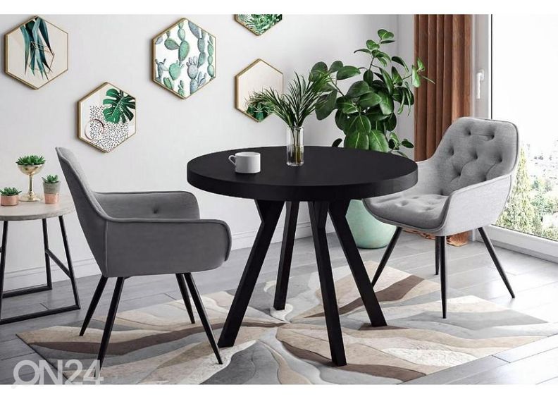 Jatkettava ruokapöytä 100-250x100 cm kuvasuurennos