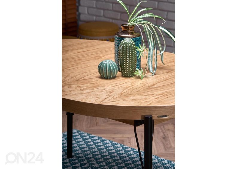 Jatkettava ruokapöytä 100/300x100 cm kuvasuurennos