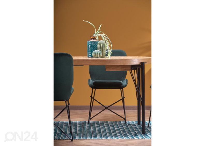 Jatkettava ruokapöytä 100/300x100 cm kuvasuurennos