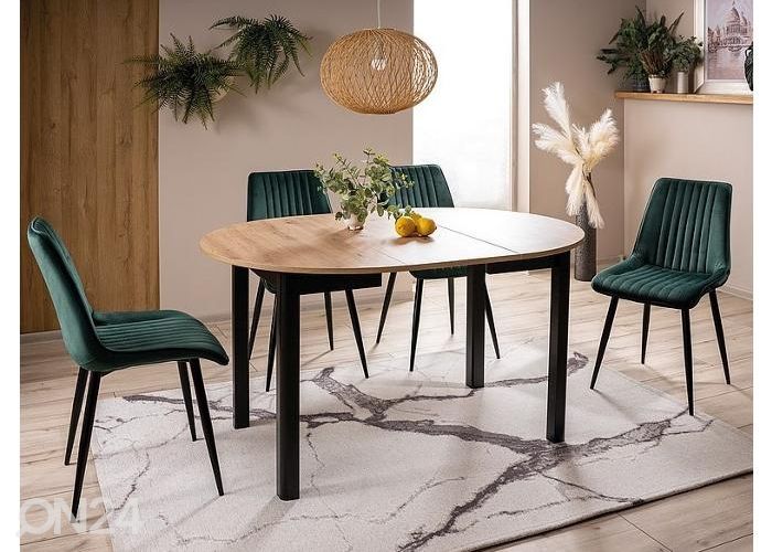 Jatkettava ruokapöytä 102-144x102 cm kuvasuurennos