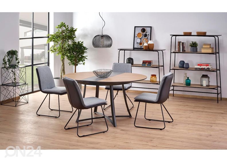 Jatkettava ruokapöytä 118/148x118 cm kuvasuurennos