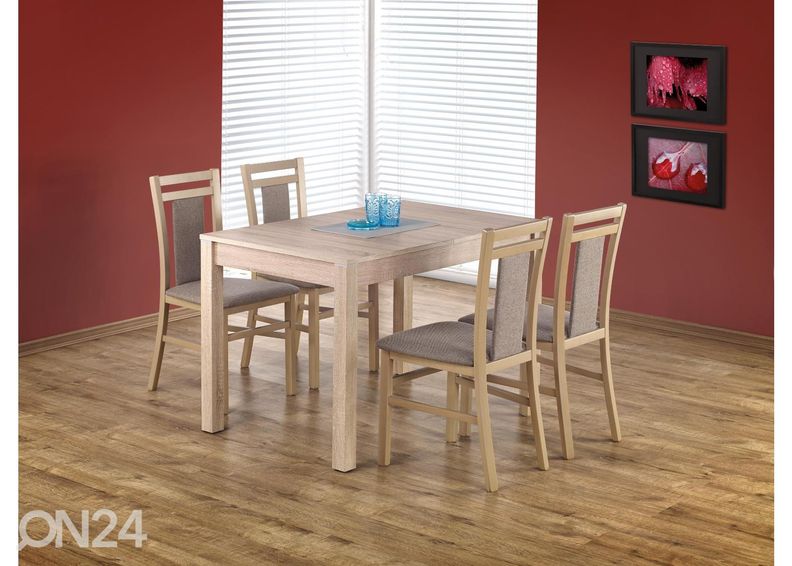 Jatkettava ruokapöytä 118/158x75 cm kuvasuurennos