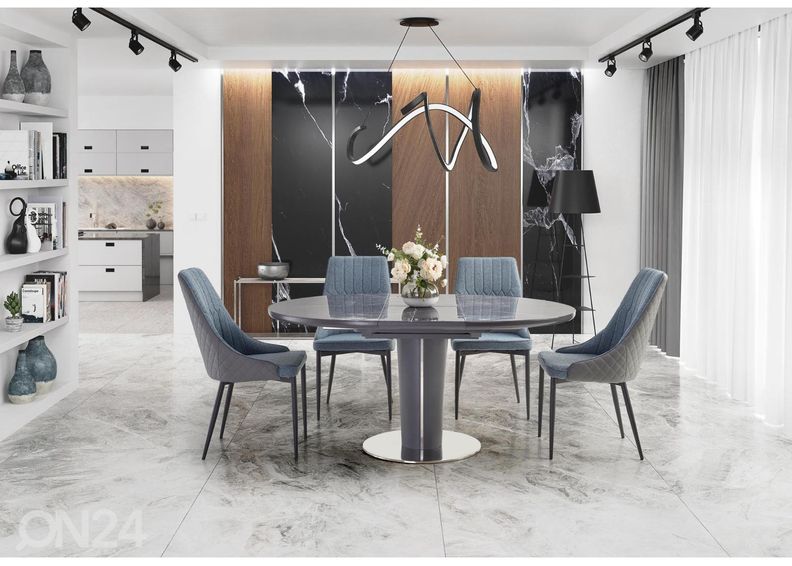 Jatkettava ruokapöytä 120/160x120 cm kuvasuurennos