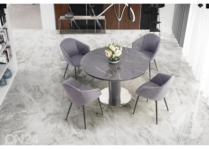 Jatkettava ruokapöytä 120/160x120 cm kuvasuurennos