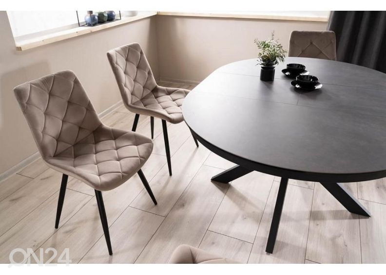 Jatkettava ruokapöytä 120-160x120 cm kuvasuurennos