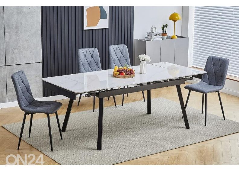 Jatkettava ruokapöytä 120-180x85 cm kuvasuurennos