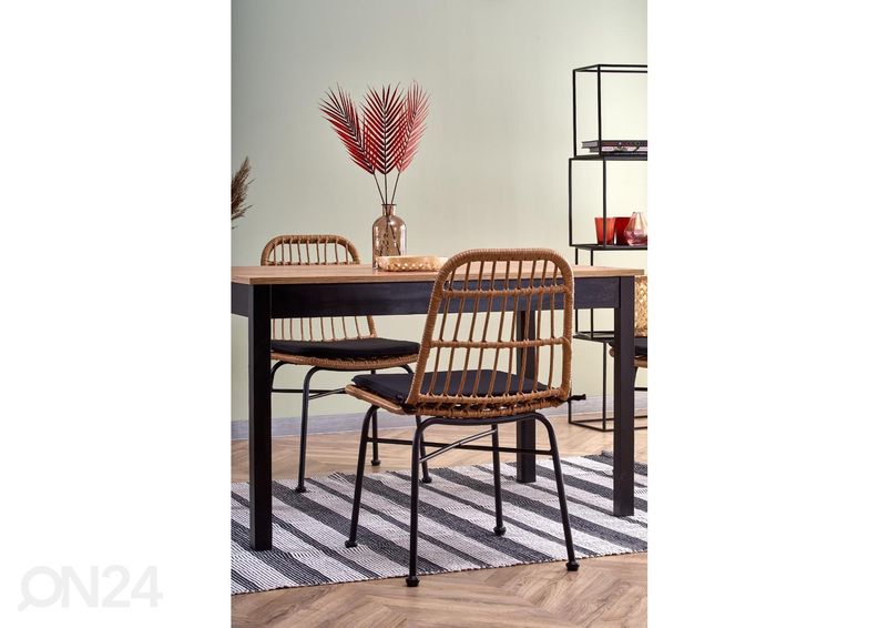 Jatkettava ruokapöytä 124/168x74 cm kuvasuurennos