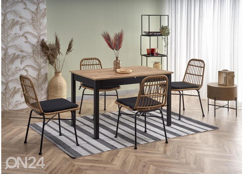 Jatkettava ruokapöytä 124/168x74 cm kuvasuurennos