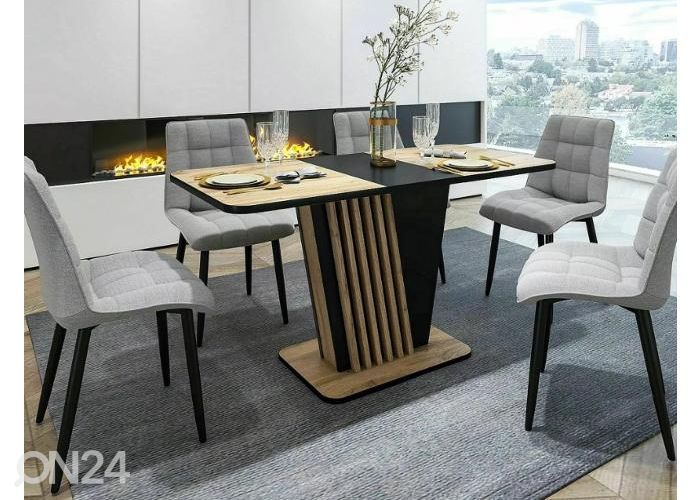 Jatkettava ruokapöytä 125-170x75 cm kuvasuurennos