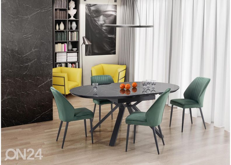 Jatkettava ruokapöytä 130/180x130 cm kuvasuurennos