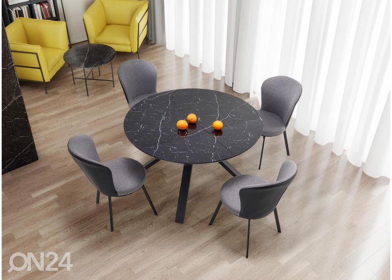 Jatkettava ruokapöytä 130/180x130 cm kuvasuurennos