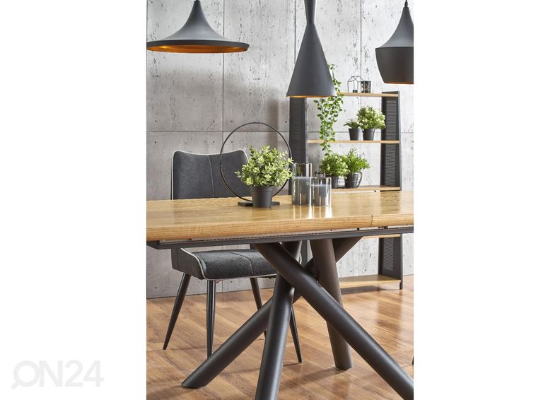 Jatkettava ruokapöytä 160/200x90 cm kuvasuurennos