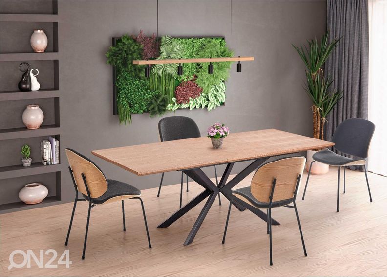 Jatkettava ruokapöytä 160/200x90 cm kuvasuurennos