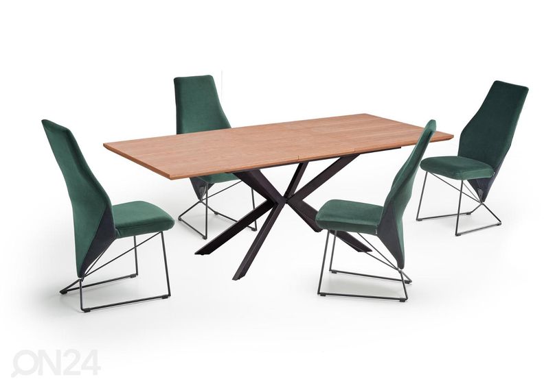 Jatkettava ruokapöytä 160/200x90 cm kuvasuurennos