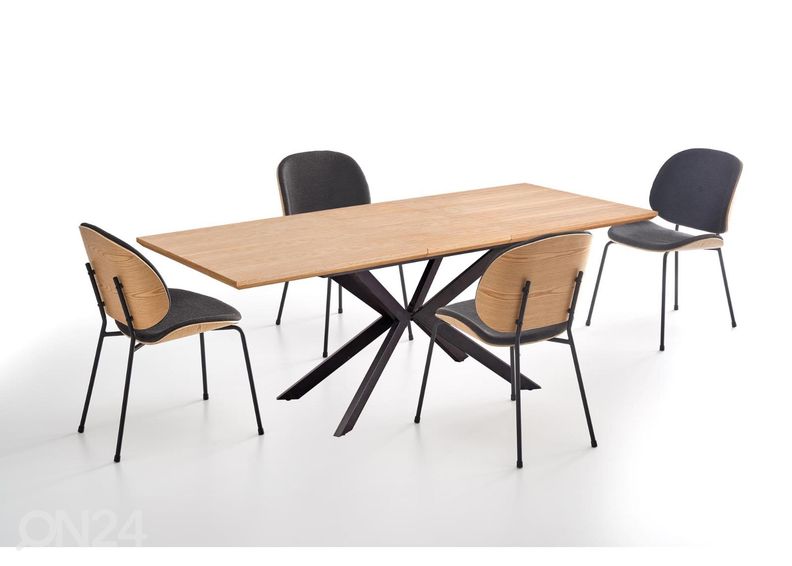 Jatkettava ruokapöytä 160/200x90 cm kuvasuurennos