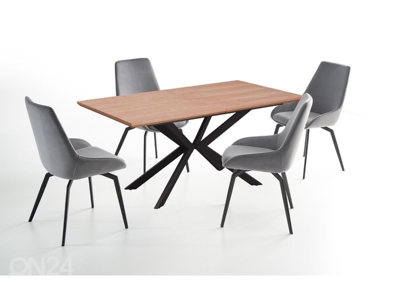 Jatkettava ruokapöytä 160/200x90 cm kuvasuurennos