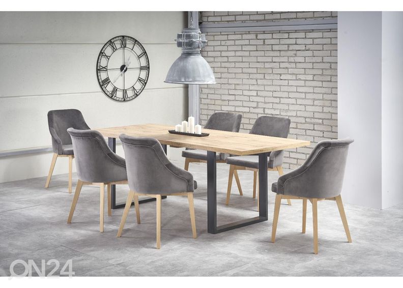 Jatkettava ruokapöytä 160/210x90 cm kuvasuurennos