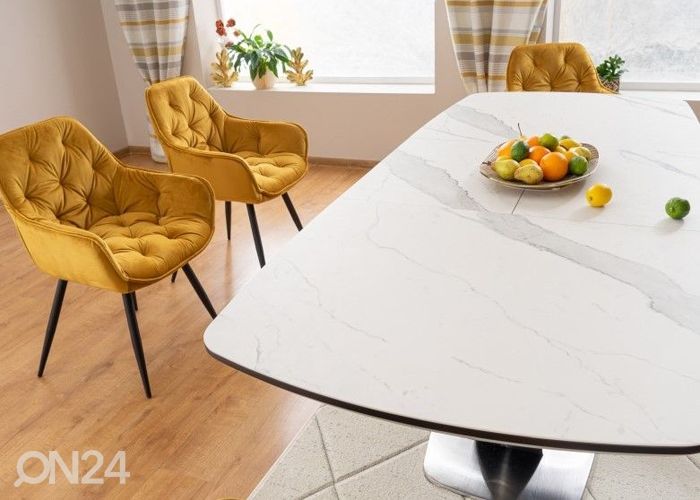 Jatkettava ruokapöytä 160-220x90 cm kuvasuurennos