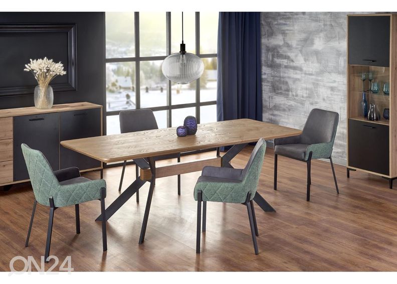 Jatkettava ruokapöytä 160/220x90 cm kuvasuurennos