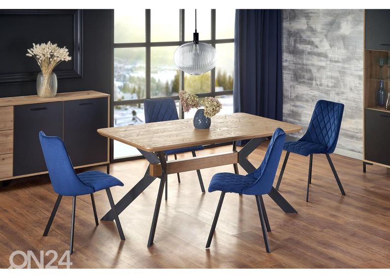 Jatkettava ruokapöytä 160/220x90 cm kuvasuurennos