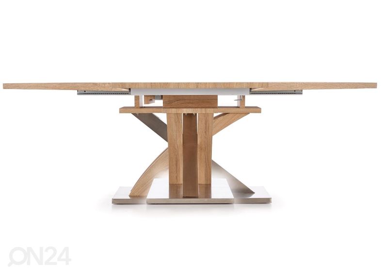 Jatkettava ruokapöytä 160-220x90 cm kuvasuurennos