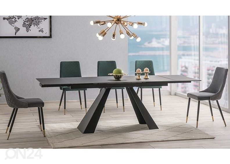 Jatkettava ruokapöytä 160-240x90 cm kuvasuurennos