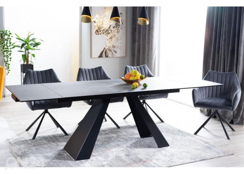 Jatkettava ruokapöytä 160-240x90 cm kuvasuurennos