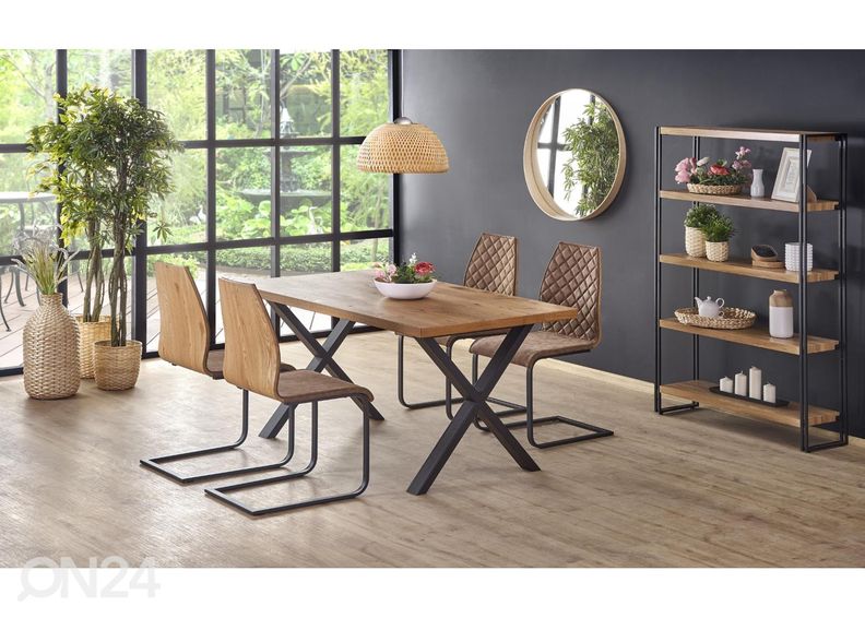 Jatkettava ruokapöytä 160/250x90 cm kuvasuurennos