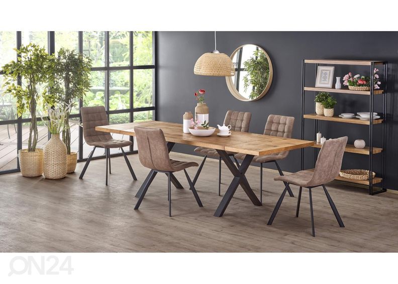 Jatkettava ruokapöytä 160/250x90 cm kuvasuurennos