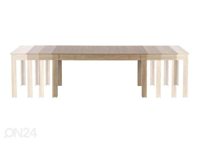 Jatkettava ruokapöytä 160/300x90 cm kuvasuurennos